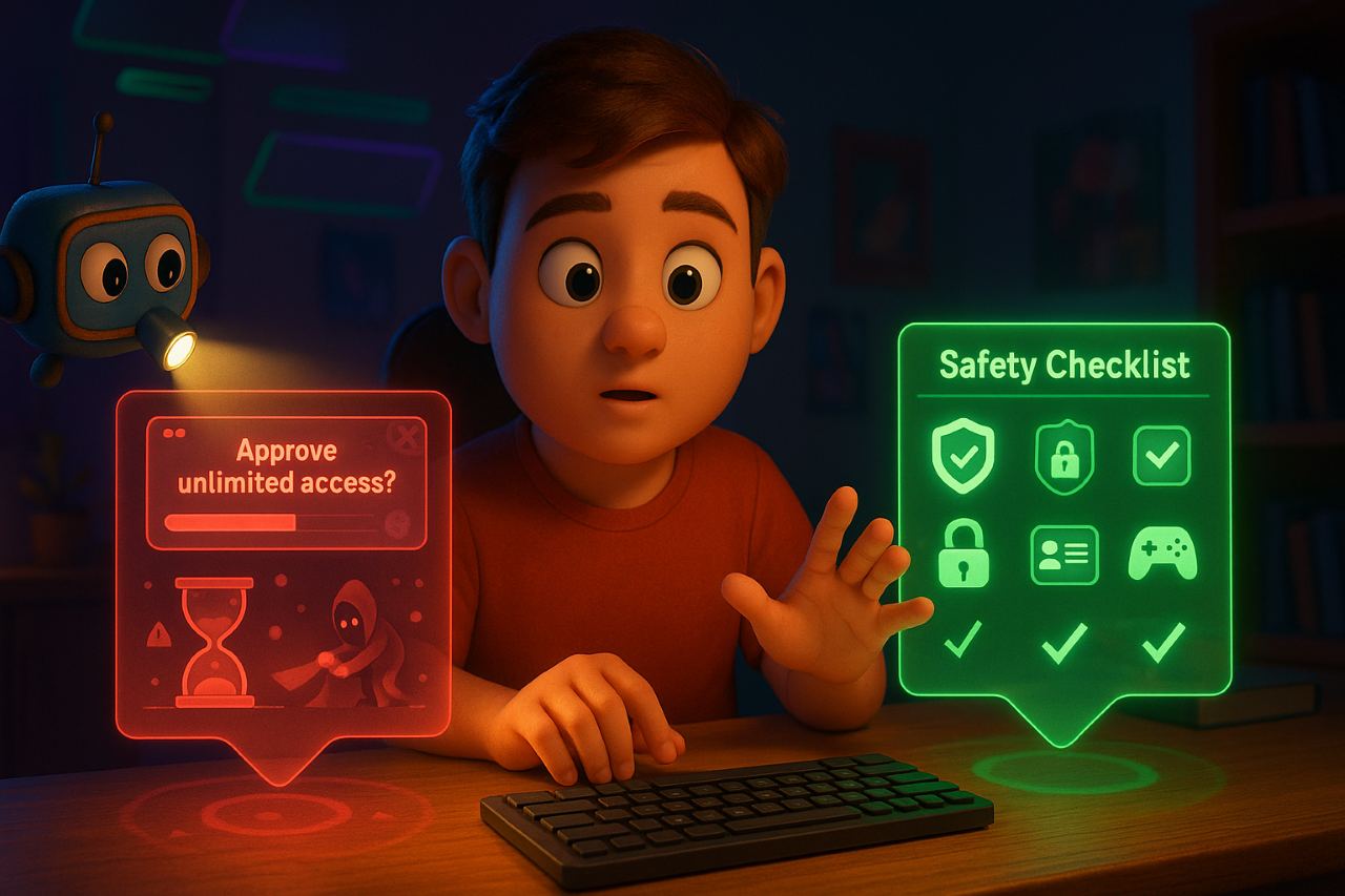 What is an example of a gaming scam
