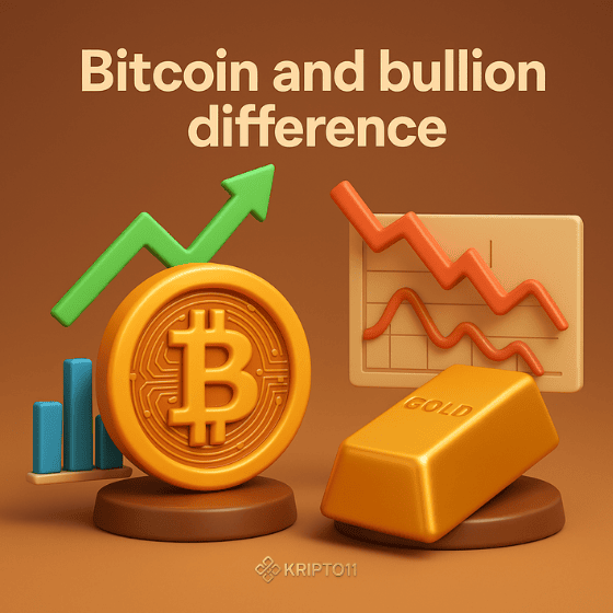Bitcoin and bullion difference