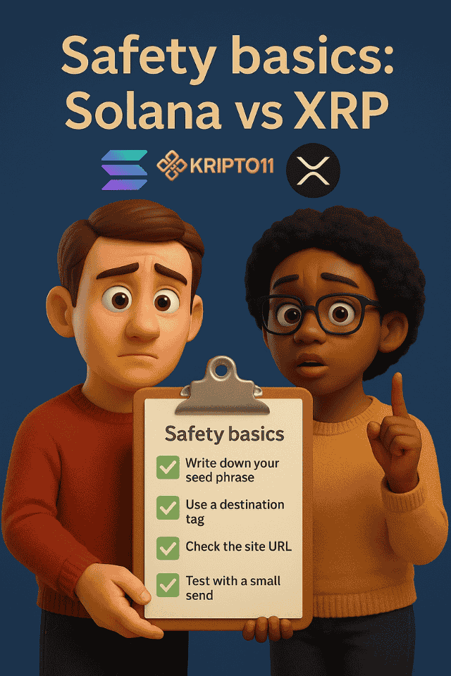 Safety basics  Solana vs XRP