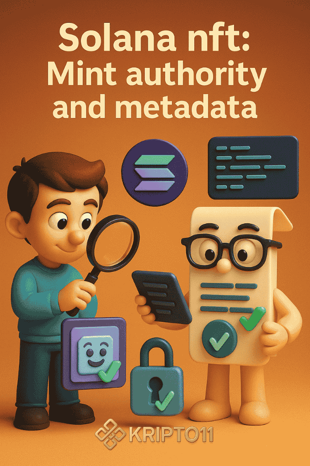 Solana nft-Mint authority and metadata