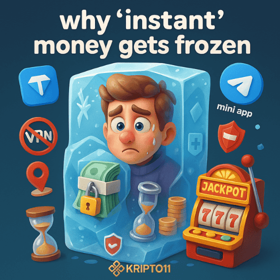 money gets frozenCrypto gambling risks in mini apps